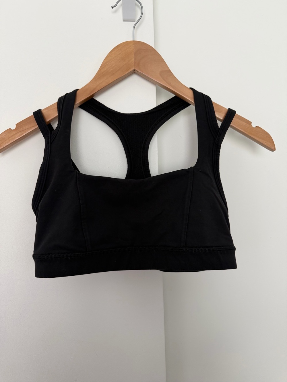 Lululemon Splendour Sports Bra Luxstreme Double Strap Athletic Black Size 6 - Picture 3 of 5